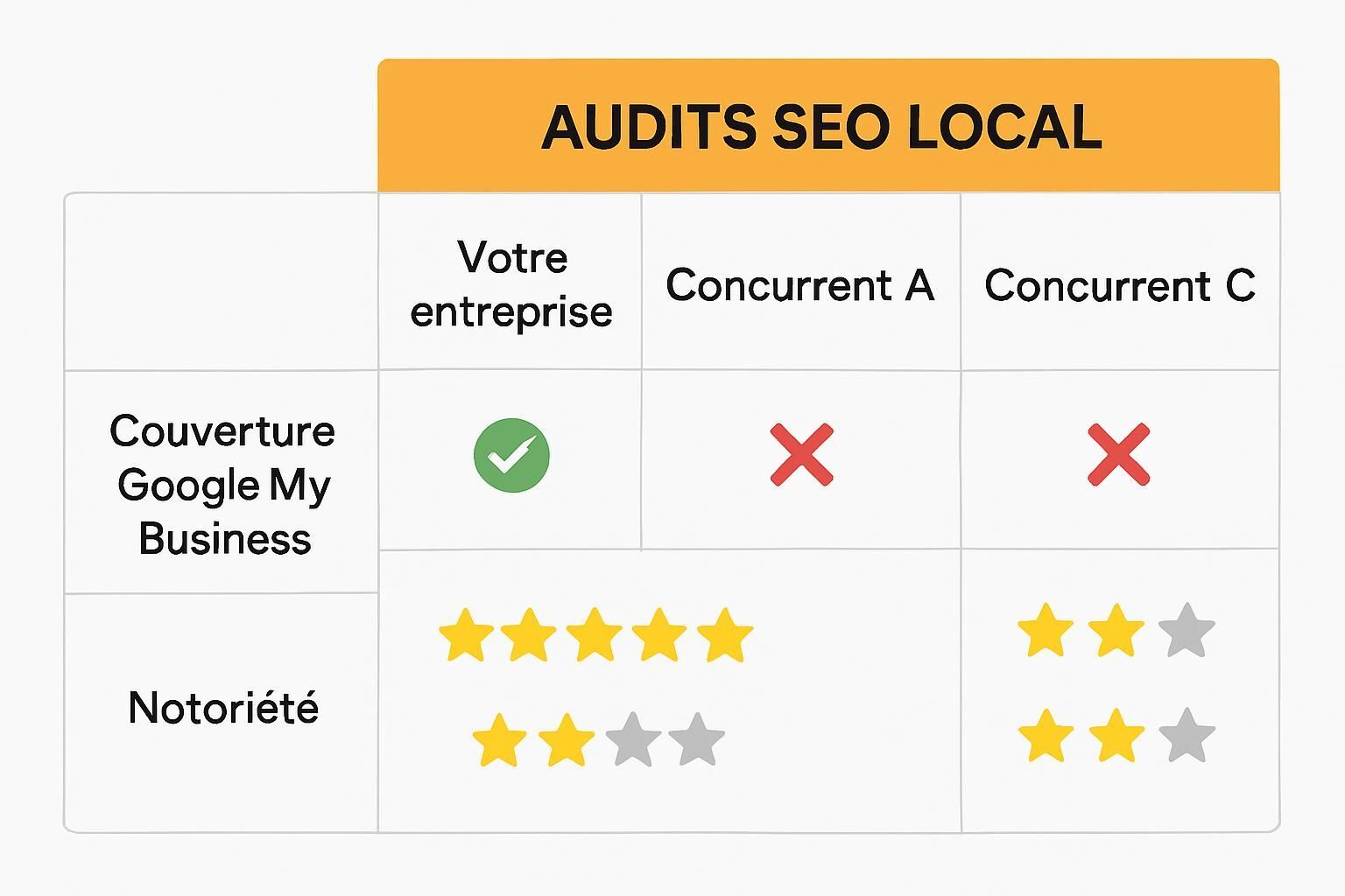 Augmentez la visibilité de votre entreprise dans votre région grâce à un consultant SEO local. Attirez plus de clients proches et améliorez votre positionnement sur Google avec une stratégie sur-mesure !