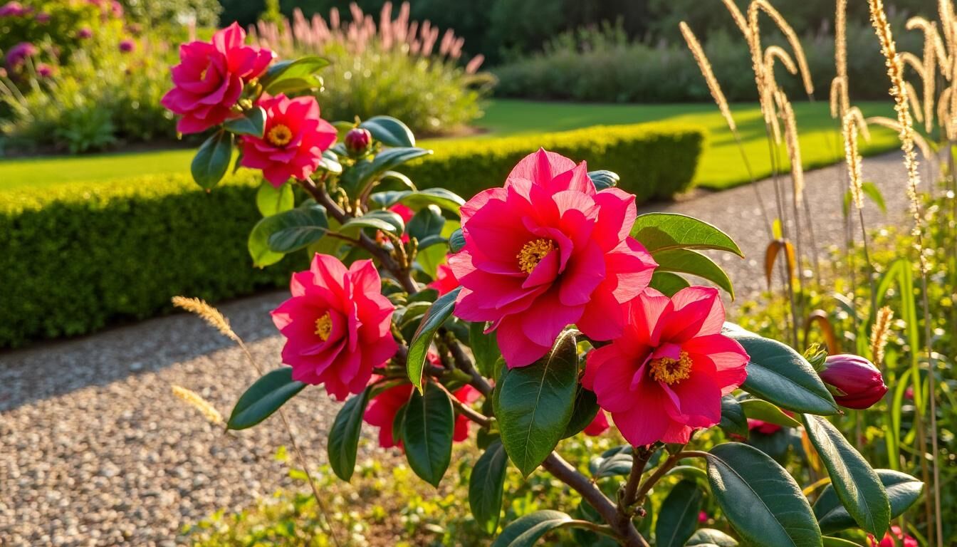 Où planter un Camélia dans un jardin pour une floraison optimale ? 2 Découvrez nos conseils pour choisir l'emplacement idéal dans votre jardin afin de garantir une floraison optimale à votre camélia. Lumière, sol, exposition : trouvez les clés pour un camélia épanoui !