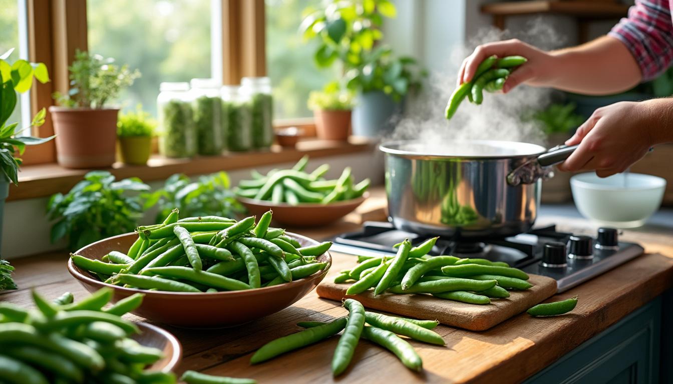 découvrez comment congeler facilement des haricots verts frais du jardin pour préserver leur saveur et leurs nutriments. suivez nos étapes simples pour profiter de vos légumes toute l'année !