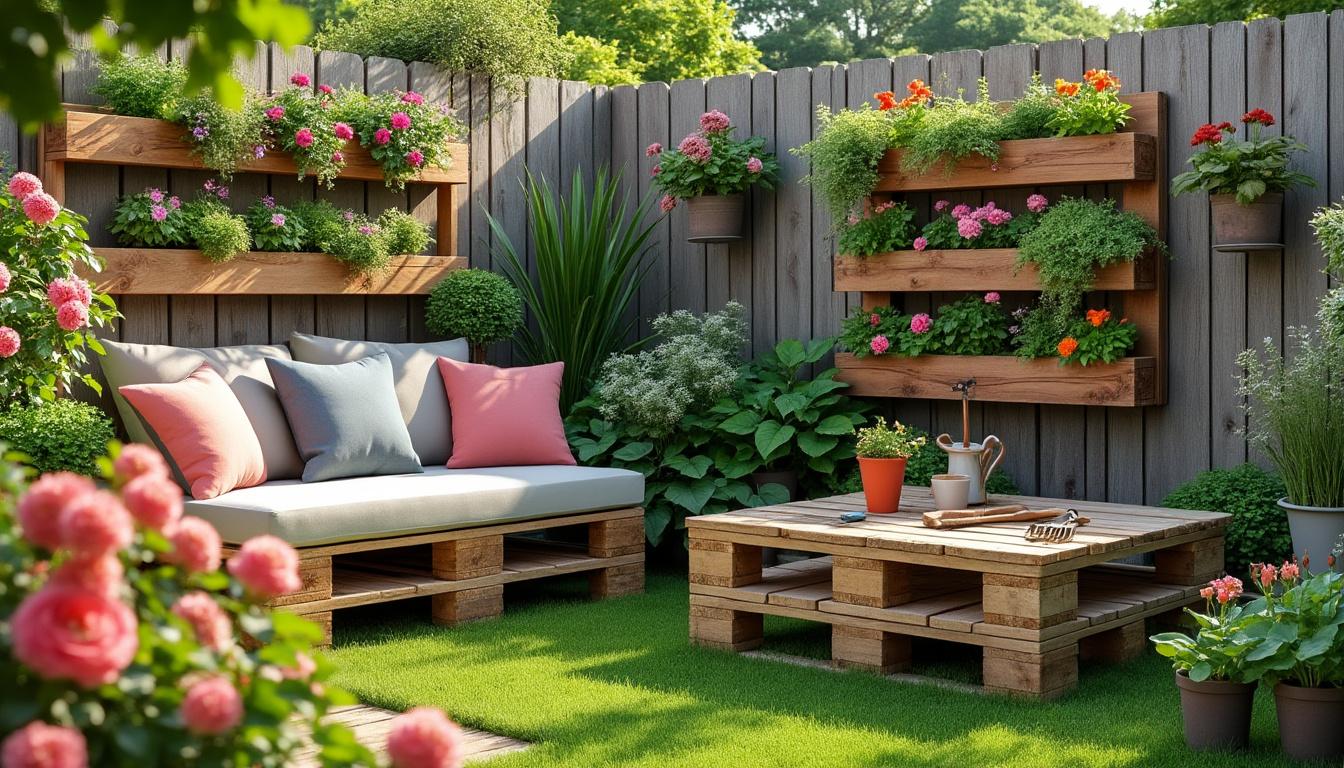 découvrez des idées créatives pour réutiliser des palettes dans votre jardin. aménagez des meubles, des jardinières et bien plus pour un espace extérieur unique et écologique.