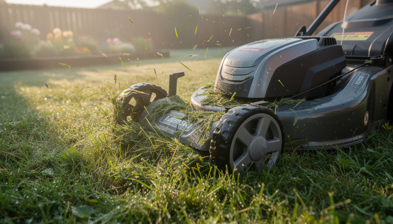 Découvrez si vous pouvez tondre une pelouse humide avec une tondeuse à batterie, les précautions à prendre et les conseils pour un résultat optimal.